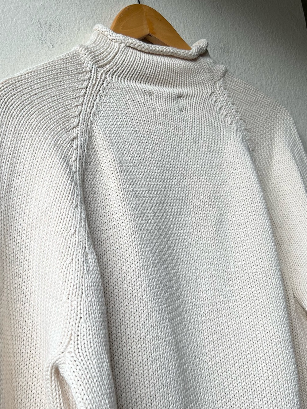 NWT J. Crew 1988 Rollneck Sweater Cotton Cream Mountain White Sz S - Picture 9 of 15
